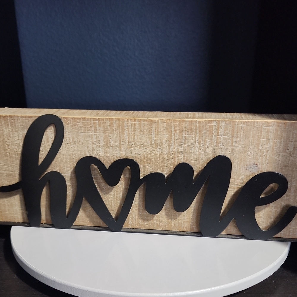 Hobby Lobby Black 'Home' Wooden Sign
